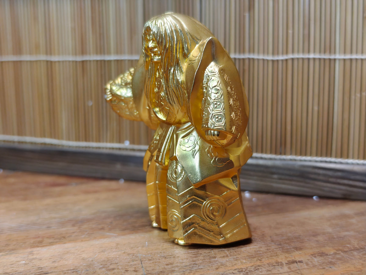 Vintage Japanese Kabuki Renjishi Doll 1975 Brass Theater Collectible