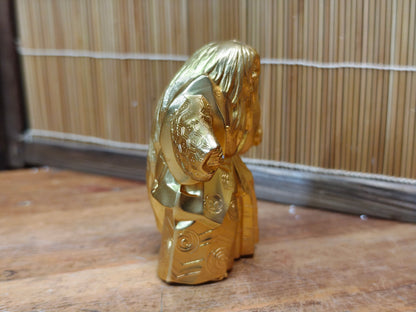 Vintage Japanese Kabuki Renjishi Doll 1975 Brass Theater Collectible