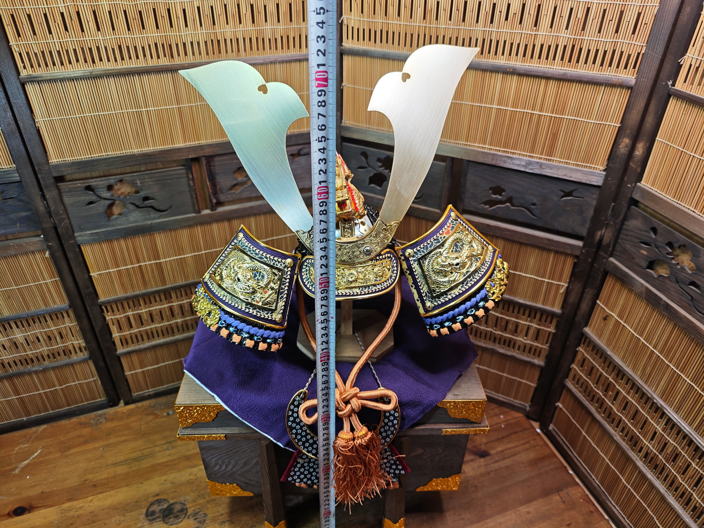Vintage Japanese Kabuto Samurai Helmet Boys Day Display Auction JP