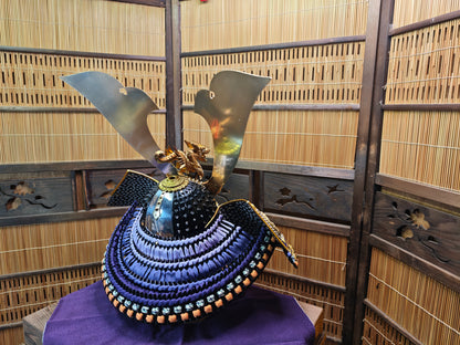 Vintage Japanese Kabuto Samurai Helmet Boys Day Display Auction JP