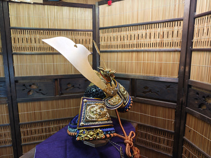 Vintage Japanese Kabuto Samurai Helmet Boys Day Display Auction JP