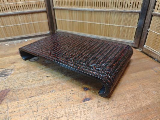 Vintage Japanese Kadai Bonsai Table 1950s Wood Lacquer Stand Rare Art