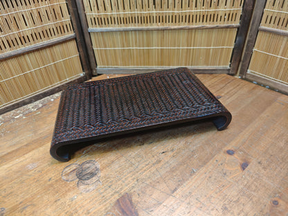 Vintage Japanese Kadai Bonsai Table 1950s Wood Lacquer Stand Rare Art