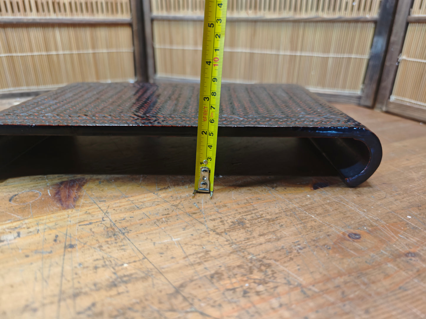 Vintage Japanese Kadai Bonsai Table 1950s Wood Lacquer Stand Rare Art