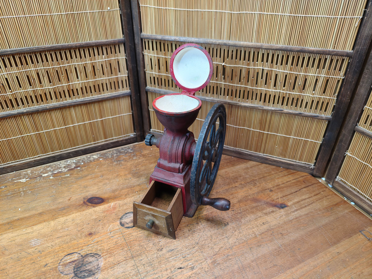 Vintage Japanese Kalita Dia Mill Coffee Grinder Cast Iron Manual Grinder