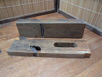Vintage Japanese Kanna Plane Set Carpenter Hand Tools Wood & Steel
