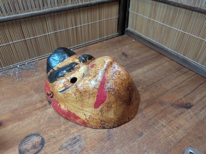 Vintage Japanese Karasu Tengu Mask 1970s Papier Mache Yokai Festival Mask