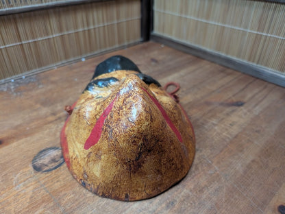 Vintage Japanese Karasu Tengu Mask 1970s Papier Mache Yokai Festival Mask