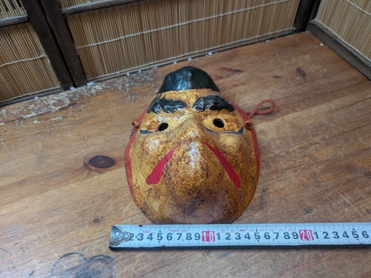 Vintage Japanese Karasu Tengu Mask 1970s Papier Mache Yokai Festival Mask