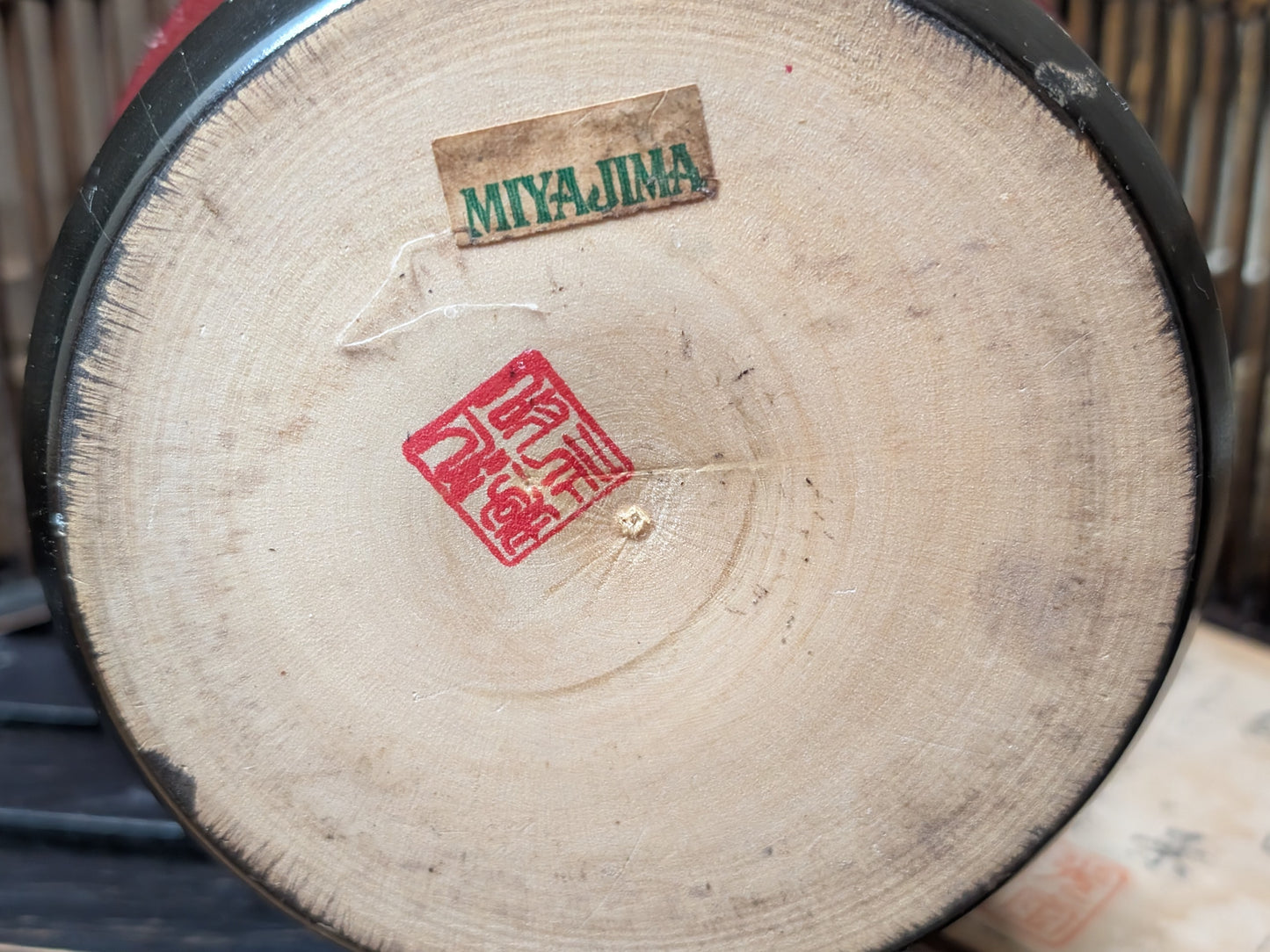 Vintage Japanese Kokeshi Doll Signed Miyajima 1970s Large Folk Art Japan