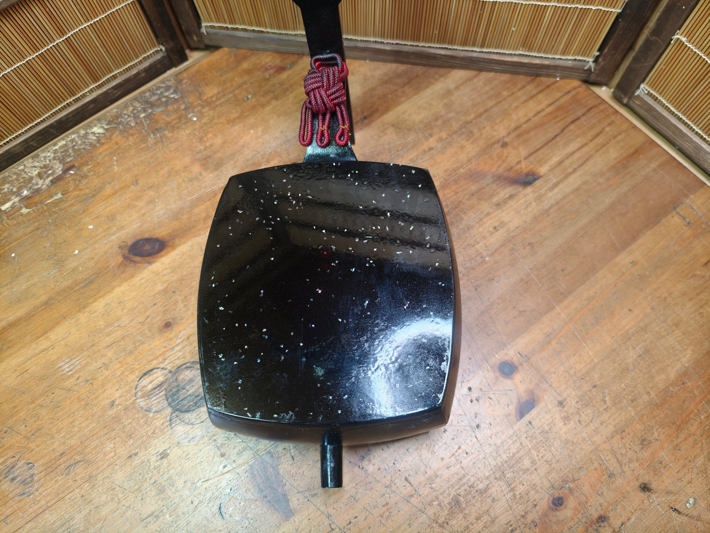Vintage Japanese Shamisen Bonsai Table Raden Inlay Kadai Display Stand