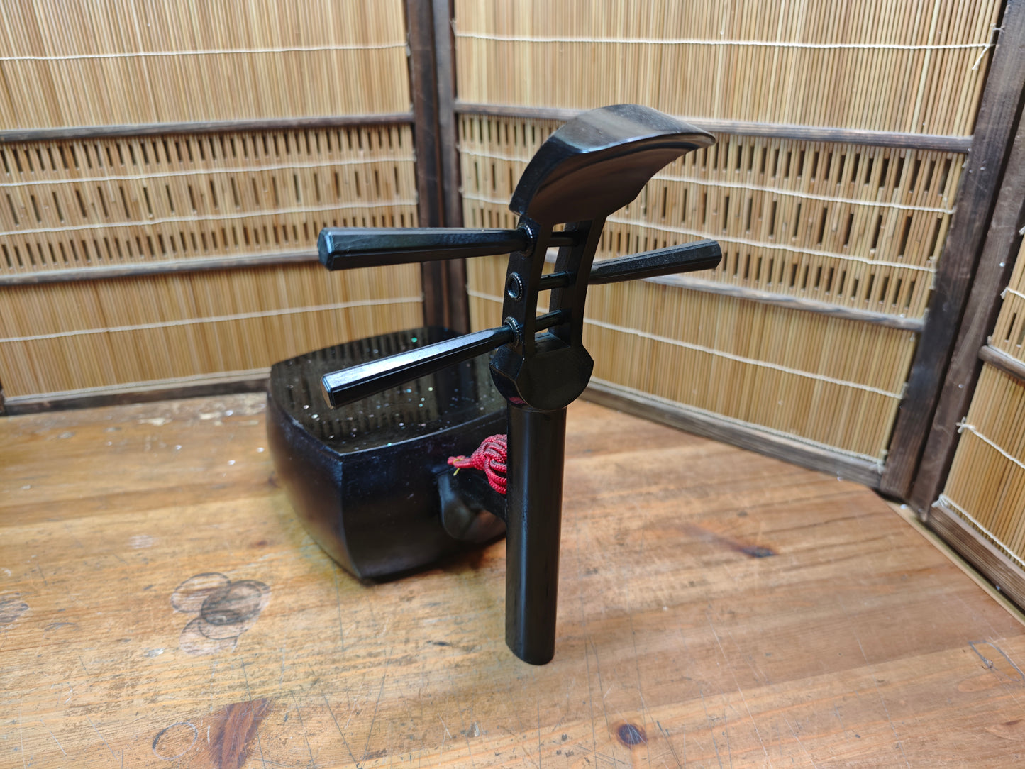 Vintage Japanese Shamisen Bonsai Table Raden Inlay Kadai Display Stand