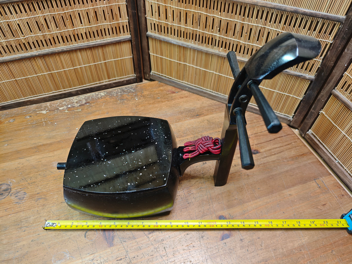 Vintage Japanese Shamisen Bonsai Table Raden Inlay Kadai Display Stand
