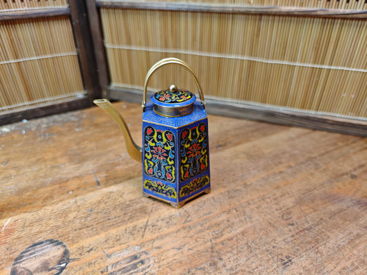 Vintage Japanese Shippo Cloisonné Tea Pot Enamel Chado Sake Vessel