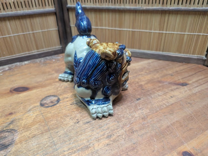 Vintage Japanese Shisa Lion Statue Okinawa Right-Side Japan Auction