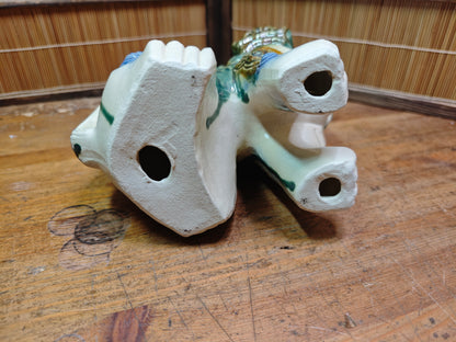 Vintage Okinawan Shisa Female Statue Giant Ceramic Guardian Lion Japan