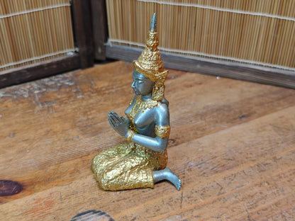 Vintage Thai Brass Teppanom Guardian Angel Statue Temple Japan Auction