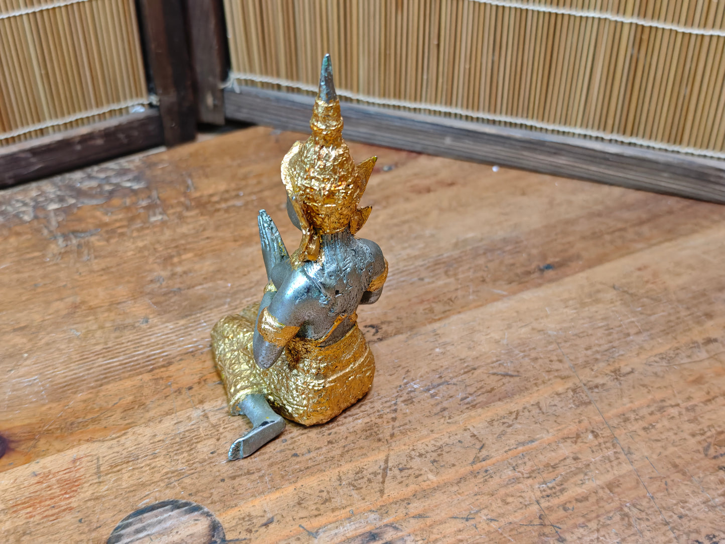 Vintage Thai Brass Teppanom Guardian Angel Statue Temple Japan Auction