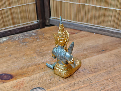 Vintage Thai Brass Teppanom Guardian Angel Statue Temple Japan Auction