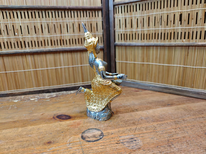 Vintage Thai Brass Teppanom Guardian Angel Statue Temple Auction JP