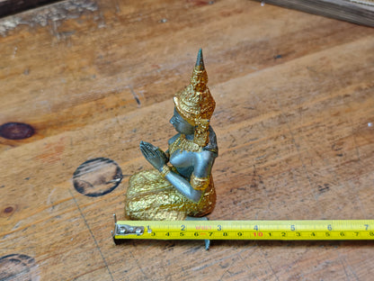 Vintage Thai Brass Teppanom Guardian Angel Statue Temple Japan Auction