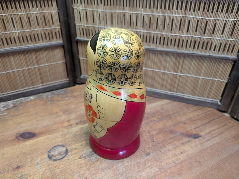 Vintage USSR Matryoshka Doll 1970s Russian Nesting Set Made in USSR Stamp Auction Japan