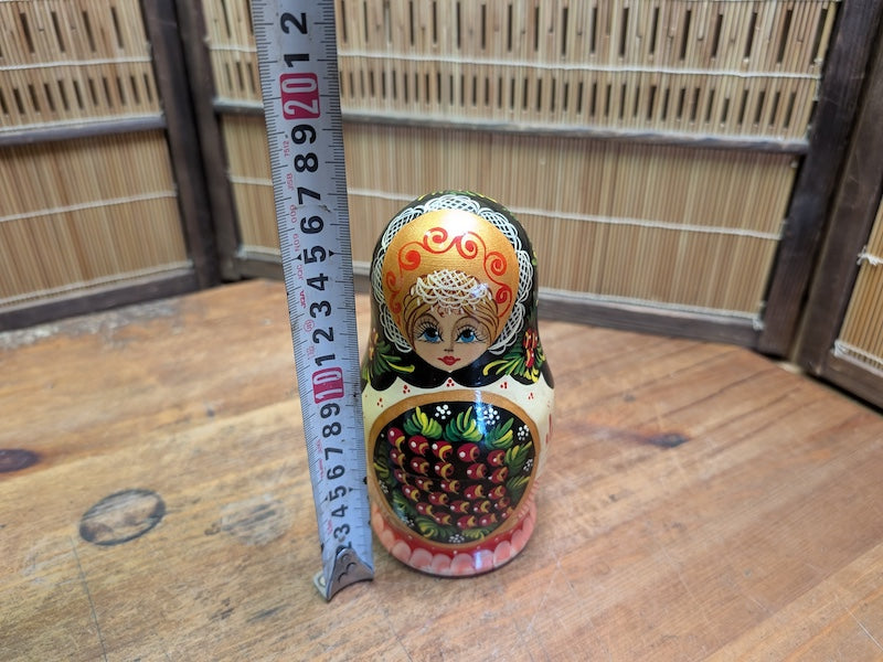 Vintage USSR Matryoshka Doll 1970s Russian Nesting Set Made in USSR Auction Japan